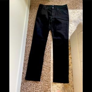 J crew factory black jeans straight leg 34x34 NWT